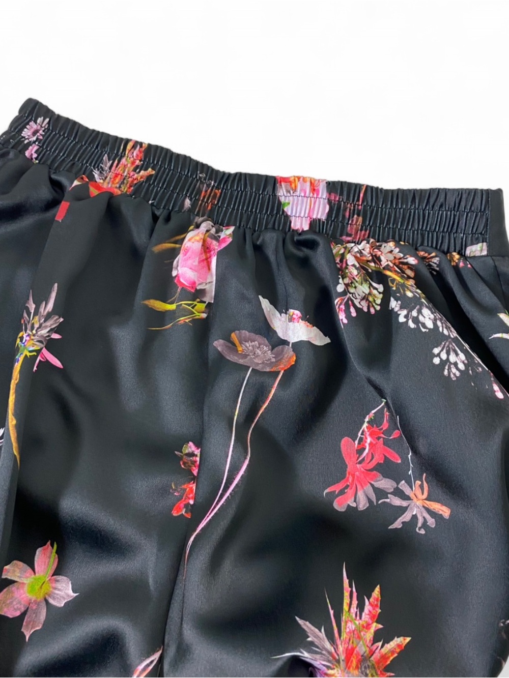 Victoria's Secret Floral Satin Wide Leg Pants Lounge Luxe - Picture 8 of 12